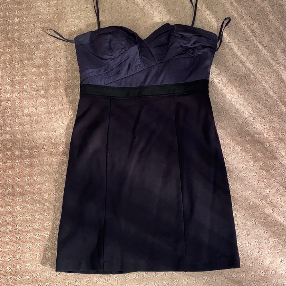 New condition Navy blue and black dress